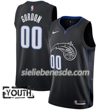 Kinder NBA Orlando Magic Trikot Aaron Gordon 00 2018-19 Nike City Edition Schwarz Swingman